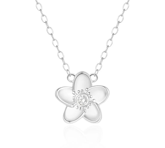 Silver Flower Necklace