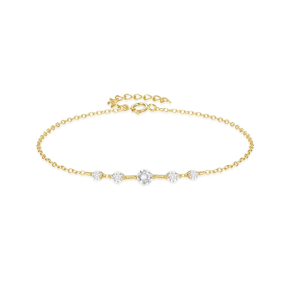 Clear Cz Chain Bracelet