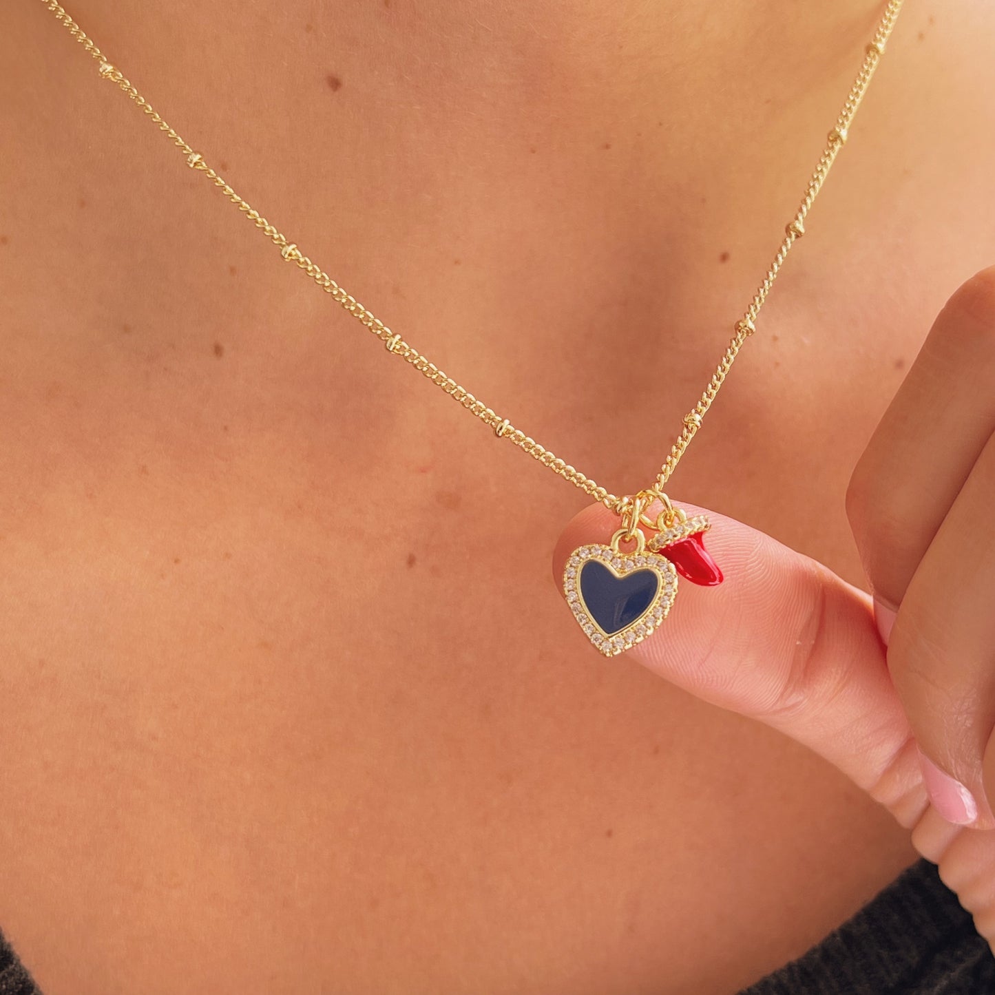 Heart Cornicello Necklace