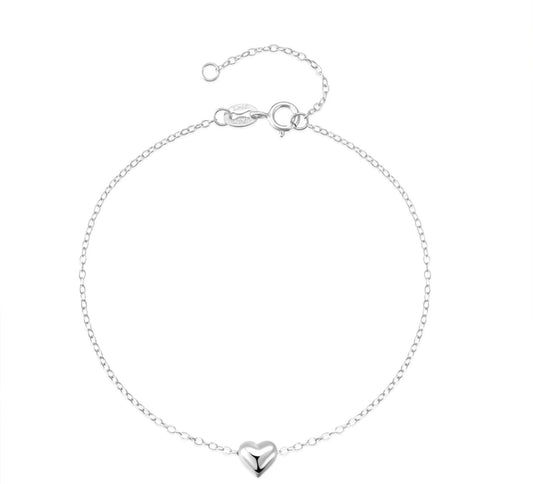 Silver Heart Bracelet