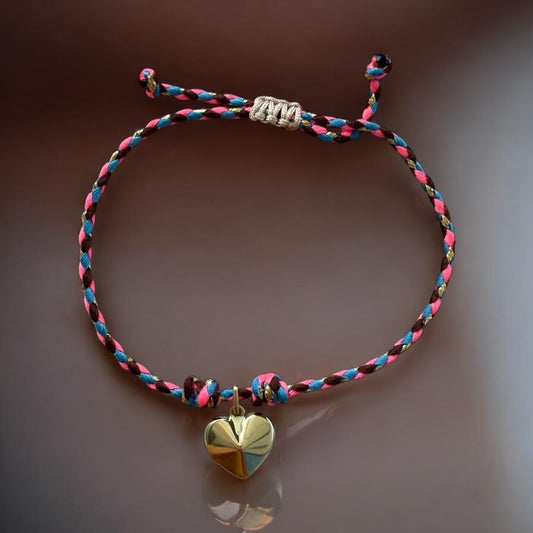 Symbol of Love, Emotional Clarity, and Inner Harmony – 14k Solid Gold Heart Bracelet