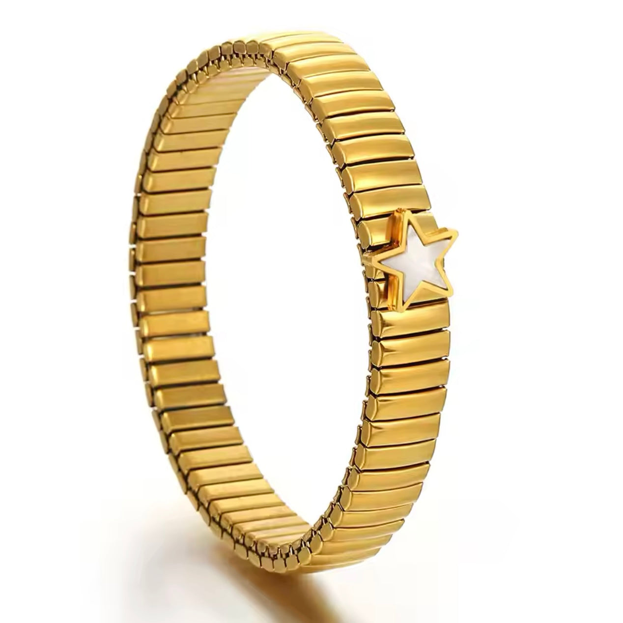 Star Bangle Bracelet Gold