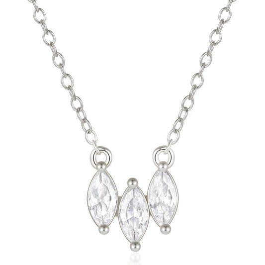 Silver Cz Necklace