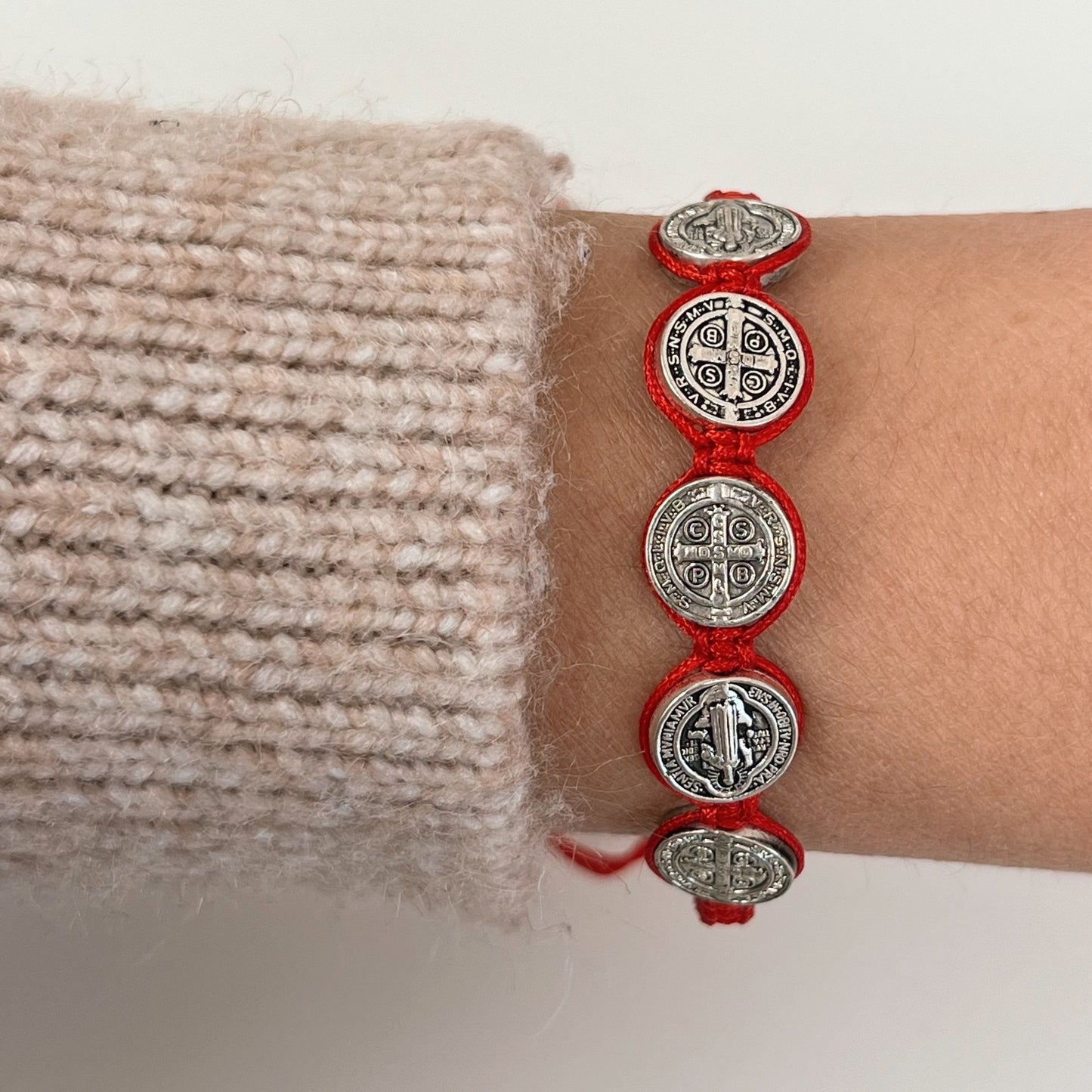 Saint Benedict Red String Bracelet