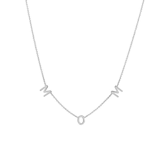 Silver Mom Necklace