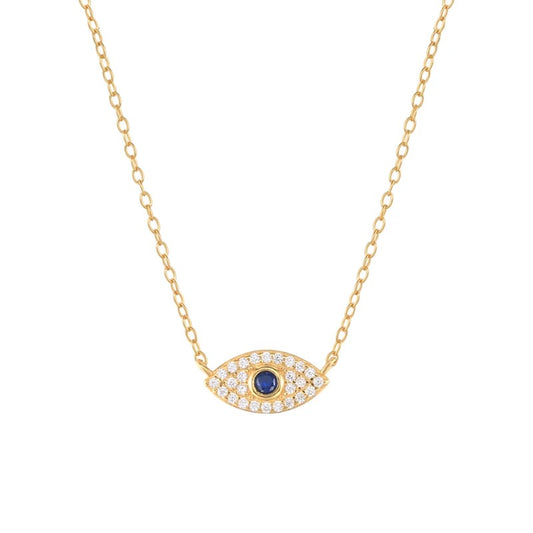 Gold Evil Eye Necklace