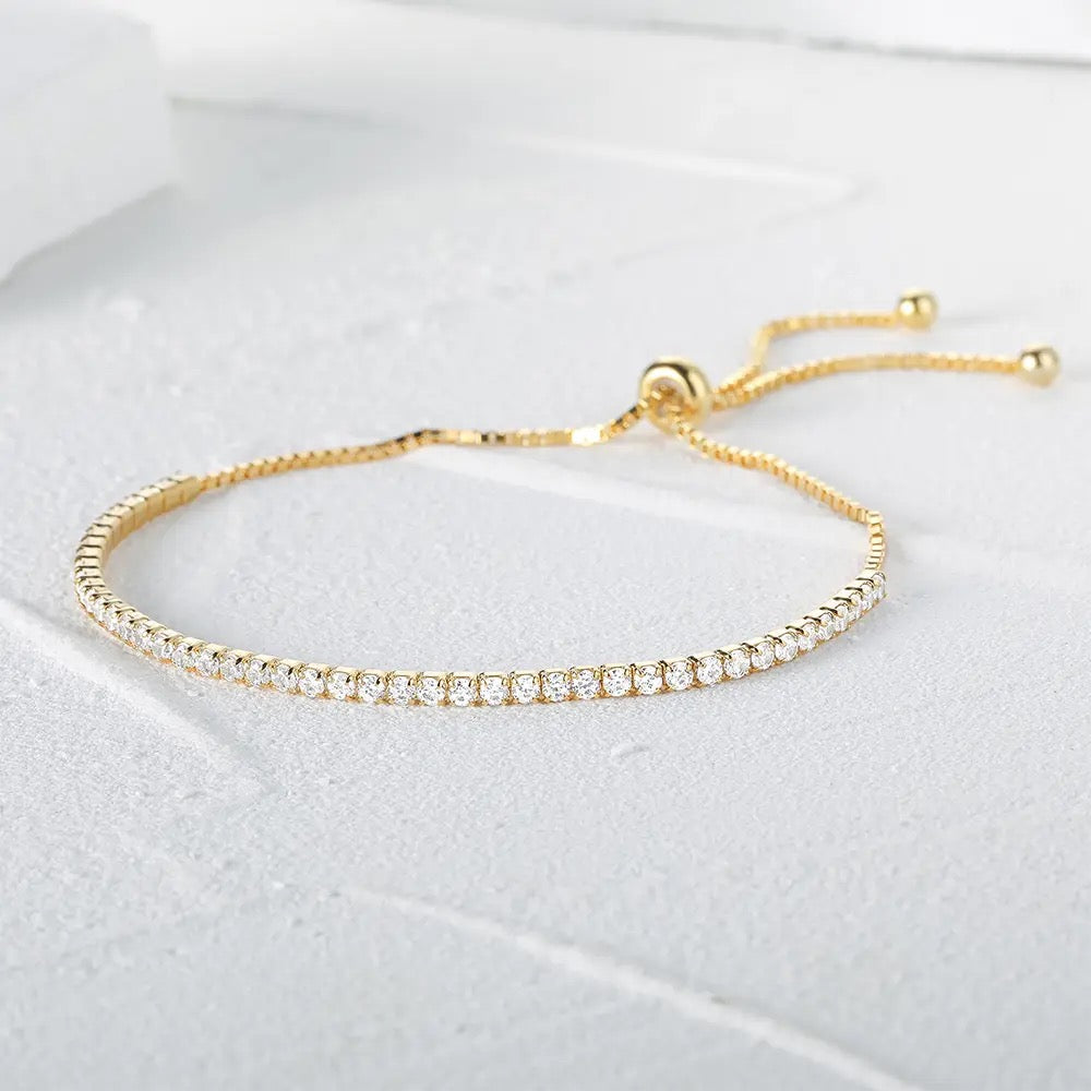 Gold Tennis Bracelet