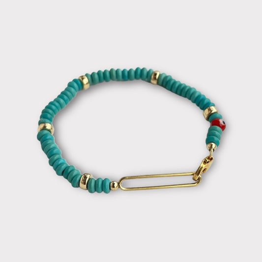 Turquoise Evil Eye Bracelet