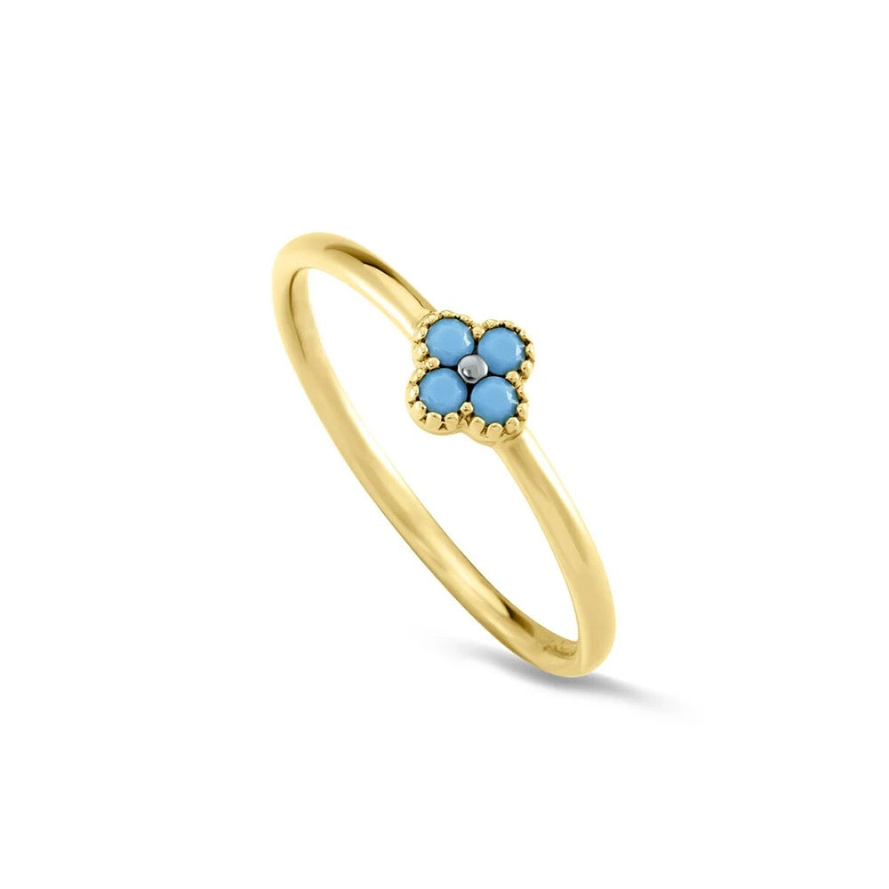 Blue Flower Ring