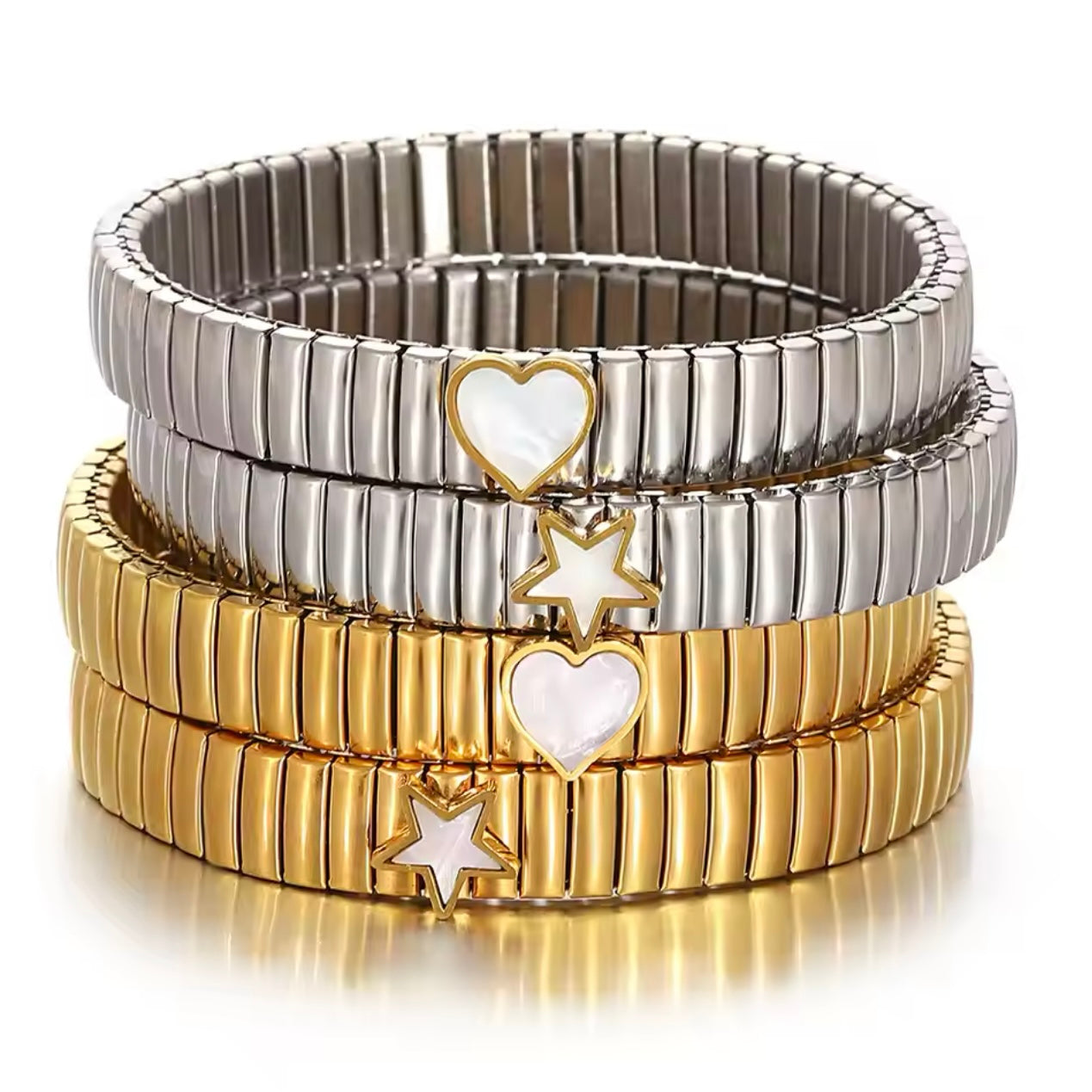 Star Bangle Bracelet Gold