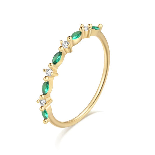 Dainty Emerald Ring