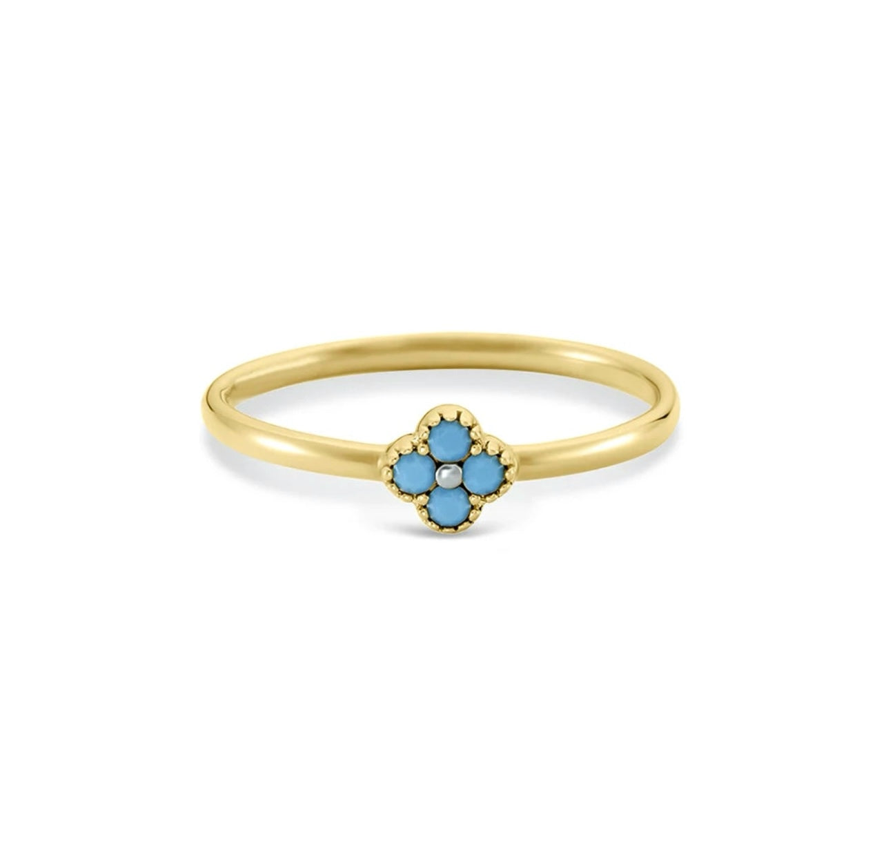 Blue Flower Ring