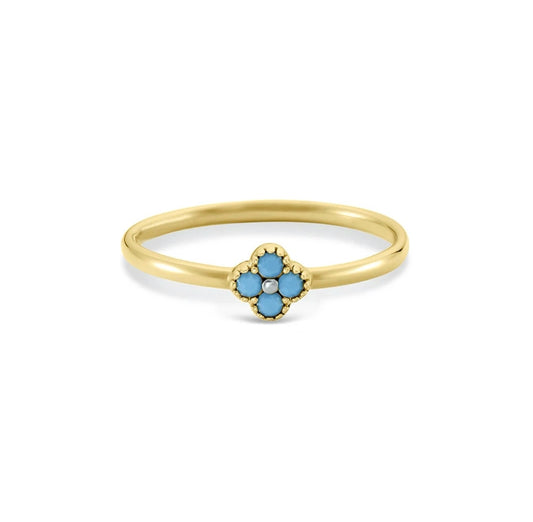 Blue Flower Ring