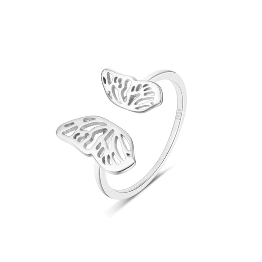 Silver Butterfly Ring